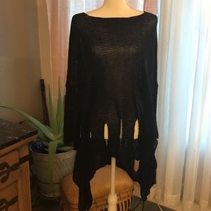 Joseph Ribkoff Black Sweater Cover Up